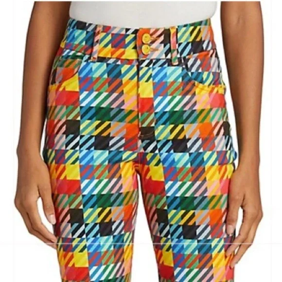BRUCE GLEN Love Check Flare Jeans